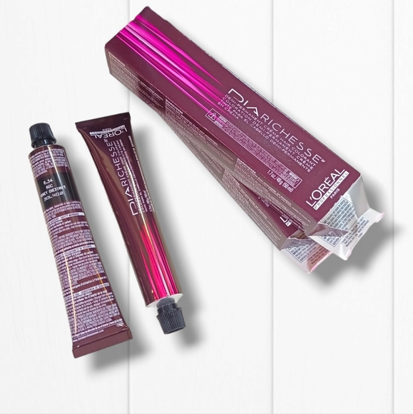 L'Oreal Professionnel DIARichesse 2 Tubes Ammonia-Free 6.34/6GC Honey Chestnut - Picture 9 of 16